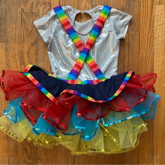 A Wish Come True Rainbow Rocks Dance Costume Size ISC - Picture 5 of 13